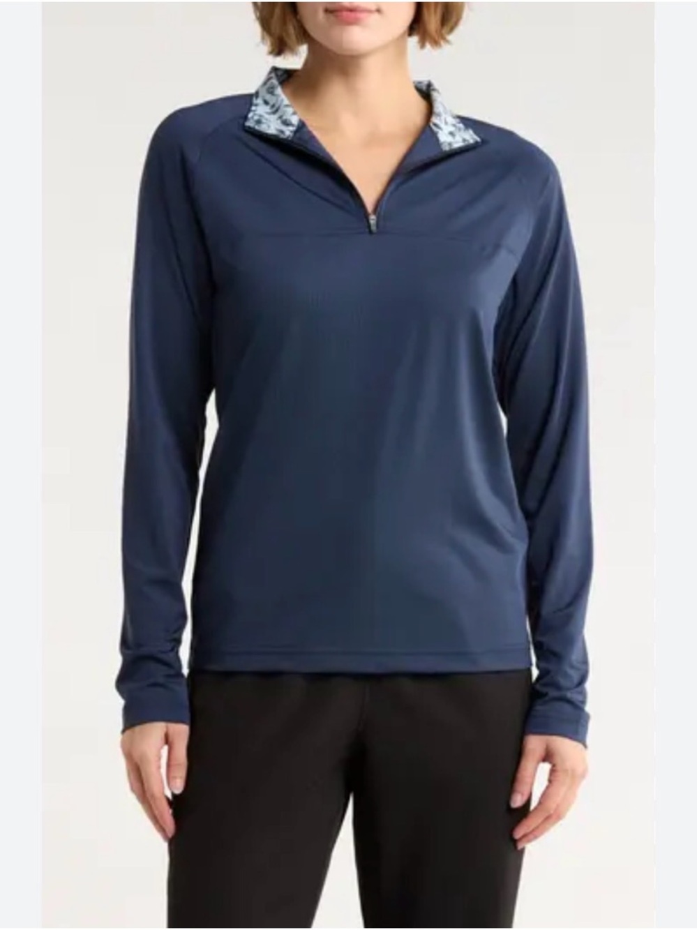 Swannies golf Long-Sleeve Navy Quarter-Zip Top women’s size x-large sport light